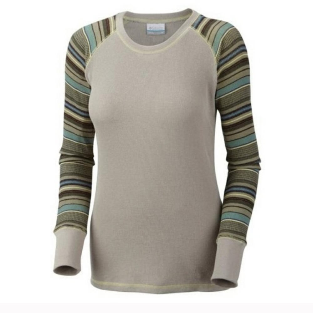 Columbia Waffle Knit Thermal Longs Sleeve Shirt